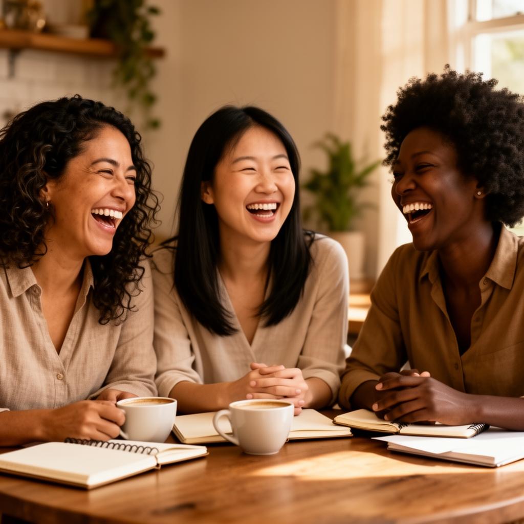 Woman entrepreneur using Wayfindher Circles feature